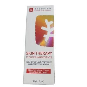 Erborian Korean Skin Therapy Multi Perfecting Night Oil 17 Super Ingredients 1oz
